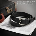 sankyo shokai 日本製 メンズ ベルト オーストリッチ 張り無双 ピンタイプ 幅 35mm レザーベルト 革 本革 スーツ ビジネス 男性 紳士 会...