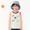 こどもの森e-shop 車アップリケプリントタンクトップ トップス
