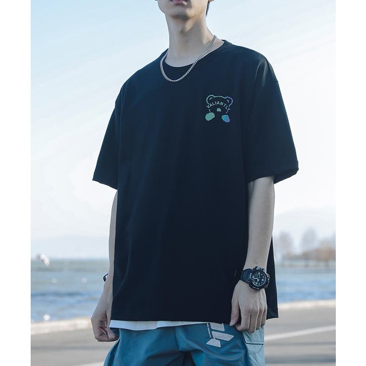 HOOK 新作 HOOKtシャツ メンズ 半袖 綿 コットン 綿100％ お揃い 服 春 夏 ビッグシルエット メンズ レディース ビッグtシャツ オーバーサイズ ユニセックス 韓国ライク おそろ オルチャン ファッション 猫 プリント ストリート系 大 3