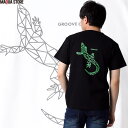 Maqua-store GROOVE ON Tシャツ メンズ 半袖 ティーシャツ TEE グルーブオン プリント ジオメトリック柄 幾何学 大きいサイズブランド 人気 アメカジ ストリート系 サーフ系 おしゃれ かっこいい /3045/ gost4613