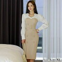 GRAXIA マムルークスリーブシャツドッキングワンピース(キャバドレス・CABARETDRESS) ワンピース・ドレス