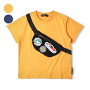 こどもの森e-shop JR新幹線電車ワッペン付バッグ半袖Tシャツ トップス