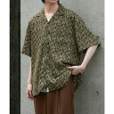 SETUP7【MEN】 【SETUP7】オープンカラーシャツ レトロ柄 SCCH372 トップス
