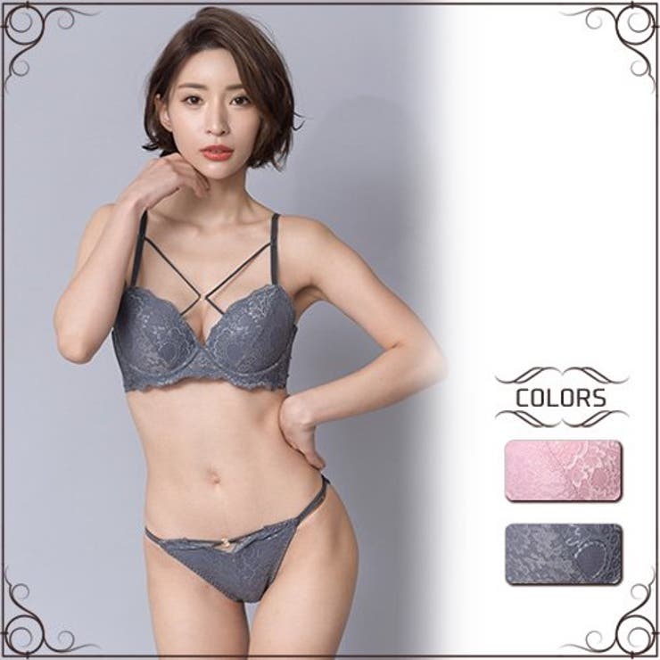 GRAXIA 繊細なレースの単色使いで洗練されたオトナの雰囲気を放つブラ・ショーツセット(ブラセット) インナー・下着