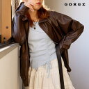 GORGE 合皮ブルゾン アウター(コート・ジャケットなど)