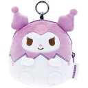 Skater リール付き ぬいぐるみ ポーチ 小物入れ キャラクター かわいい 小物 収納 スケーター skater ZRNP1 クロミ クロミちゃん サンリオ 女の子 女子【ふかふか クッション仕様 ファスナー開閉式】 バッグ・鞄
