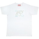 Skater Tシャツ シャツ 半袖 Lサイズ クルーネック 丸首 服 綿 コットン 白 ホワイト スケーター skater ZTS17 シナモロール すこぶる動くウサギ シナモン サンリオ【キャラクター プリント かわいい】 トップス