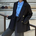 JUNOAH 金ボタンテーラードジャケット アウター(コート・ジャケットなど)