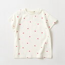 ブランシェス 【ブランシェスmini】総柄半袖Tシャツ/ハート刺繍/ボーダー/綿100%/女の子 トップス