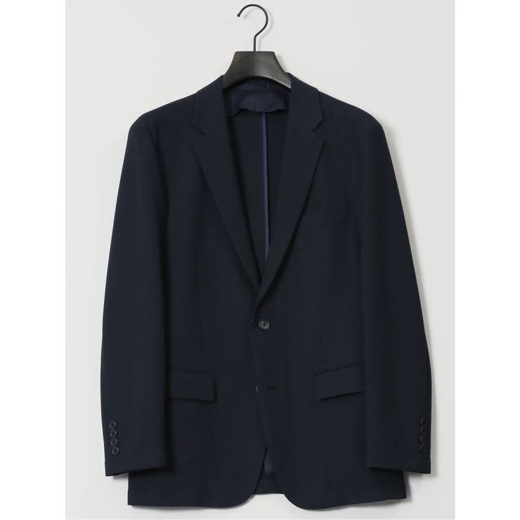 【10%OFFクーポン!11/27(木)1:59まで】TAKA-Q MEN 軽量メッシュ スリムフィット 2ボタンジャケット 紺(セットアップ可能) スーツ