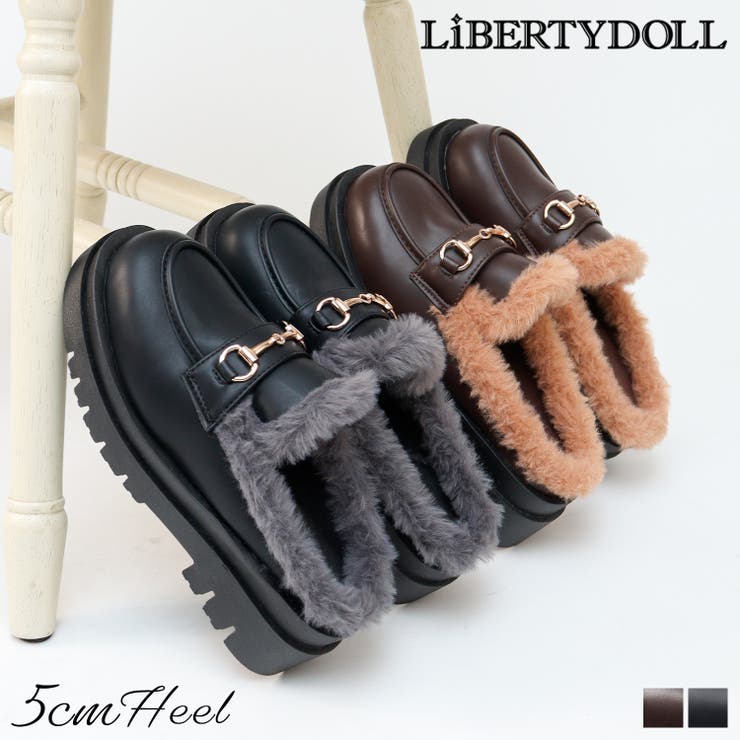 【10％OFFクーポン！3/26(木)1:59まで】LibertyDoll 5cmヒール ワンピース セットアップ ビットローファーサンダル ☆3063 シューズ・靴