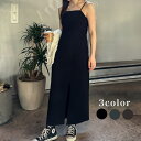 JUNOAH タイトダブルストラップキャミワンピース ワンピース・ドレス