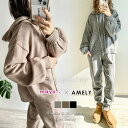 【5/16 1:59まで 5%OFFクーポン】AMELY コラボ セットアップ対応 トップス ボトムス 別々OK レディース おすすめ おしゃれ 秋冬 【ase...