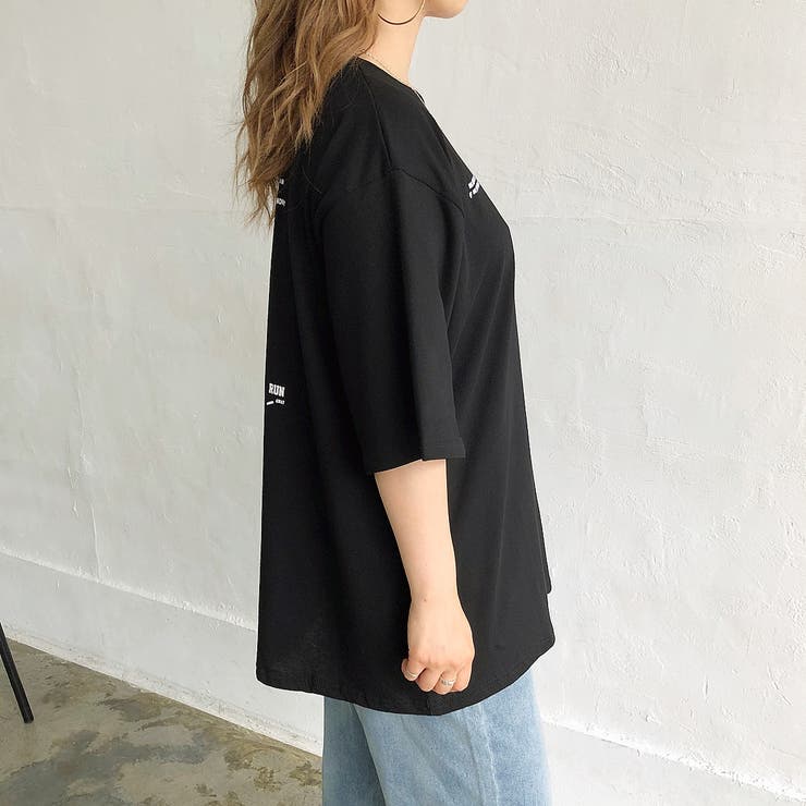 SHEENA バックプリントルーズTシャツ/ロンT　韓国　韓国ファッション　トップス　...