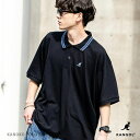 Rocky Monroe KANGOL カンゴール ポロシャツ 半袖 メンズ レディース 鹿の子 カノコ オーバーサイズ ビッグシルエット ワイド 通気性 清涼...
