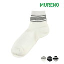 福助オンラインストア 福助 【MURENO(ムレノ)】 靴下 疑似リブライン ショート丈 (60007W)紳士 男性 メンズ フクスケ fukuske ふくすけ...