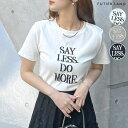 futier land どんなスタイルにもマッチする。ロゴ刺繍Tシャツ トップス