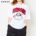 【5%OFFクーポン 9/11 1:59まで】GORGE オバケ発泡サガラTシャツ トップス