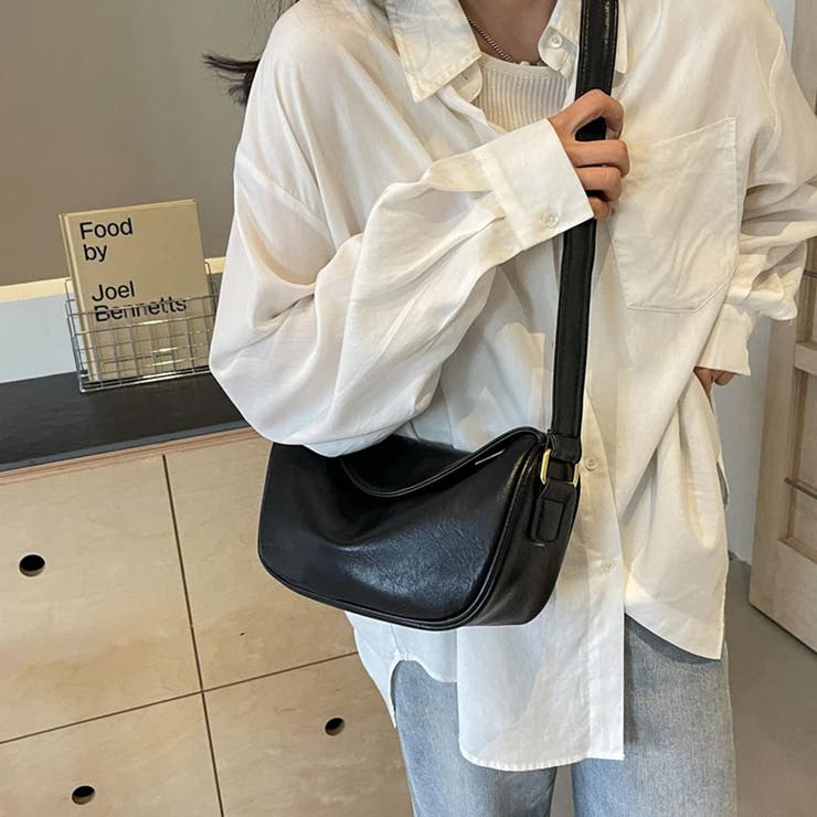 Carpe diem ショルダーバッグ PU 肩掛け 韓国風 PUレザー 軽量鞄 レディース 肩掛けバッグ 斜め掛けバッグ 韓国風 大容量無地 おしゃれ カジュアル 通勤通学 シンプル ストリート旅行鞄 バッグ・鞄 shoplistselect-10288263 SHOPLIST サンプル画像2