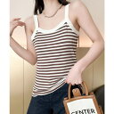 aimoha ボーダー柄タンクトップ トップス(4)