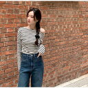 【8/11まで5%OFFクーポン】Ulysses ボートネックオフショルダー長袖トップス トップス