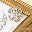lunolumo ピンバッチ ラペルピン ピンブローチ 花 フラワー ビジュ ラインストーン キラキラ プレゼント B アクセサリー 1,580円
