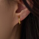 Melody Accessory イヤリング 日本製 フープイヤリング クリップ式 クリップイヤイング 丸線 1.5cm K18GP シンプル フープ ゴールド プレゼント アクセサリー アクセサリー