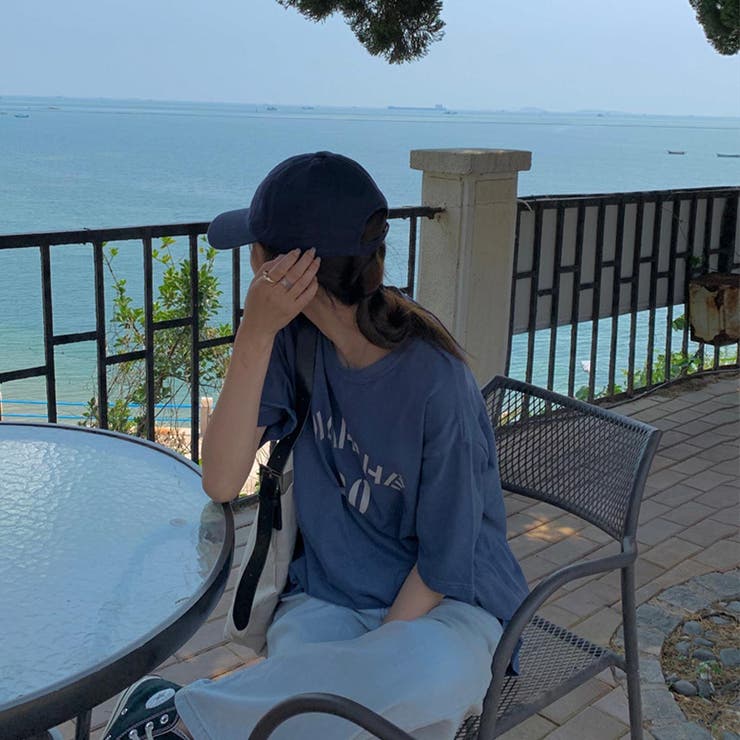 【10％OFFクーポン！9/11(金)1:59まで】maison de LATIR 大人こなれ感スタイルにおすすめの半袖Tシャツ ロゴ プルオーバー ラフ ルーズ 大きいサイズ ロング丈 おしゃれ カジュアル 半袖 クルーネック トレンド こなれ感 韓国 shoplistselect-10289913 SHOPLIST サンプル画像3
