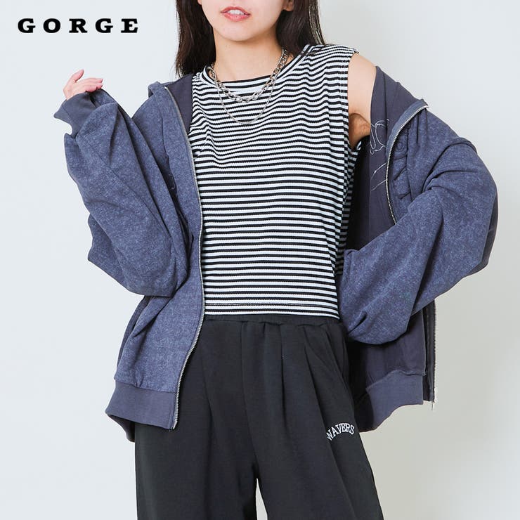GORGE 《短丈×シンプル映え》万能タンク／1枚でもレイヤーでも！ トップス...