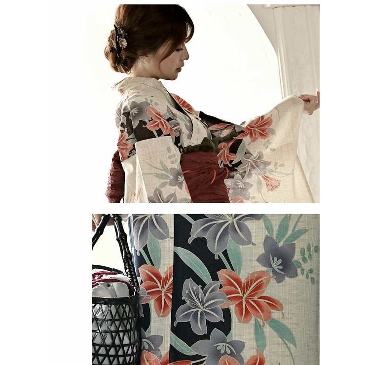 Ryuyu 浴衣 単品 白 黒 高級 百合 綺麗 レディース浴衣 キャバ嬢 花 すぐ届く Ryuyu 浴衣・着物Ryuyu 浴衣 単品 白 黒 高級 百合 綺麗 レディース浴衣 キャバ嬢 花 すぐ届く