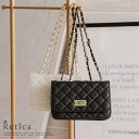 Retica キルティング×チェーンスクエアミニバッグ 韓国バッグ ショルダーバッグ パーティードレス小物 スーツ小物 ミニバッグ スクエアバッグ アイボリー ブラック Retica レティカ バッグ・鞄