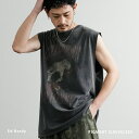 Rocky Monroe タンクトップ ノースリーブ ピグメント メンズ レディース カットソー プリント ルーズ リラックス ゆったり グラフィック カジュア...