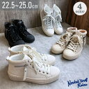 Noubel Voug Relax 厚底 サイドファスナー ハイカット レースアップスニーカー シューズ・靴