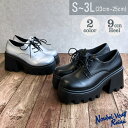 【5%OFFクーポン 9/11 1:59まで】Noubel Voug Relax 厚底タンクソール レースアップ スクエアトゥ シューズ シューズ・靴