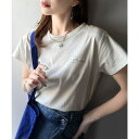 Classical Elf こなれ感たっぷり。オーガニックコットン100%胸元PAEAN刺繍Tシャツ(半袖) トップス