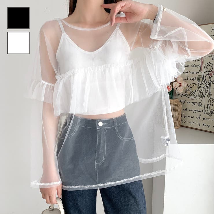 LADY LIKE 胸ギャザーシアートップス トップス