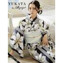 Ryuyu 浴衣 白 ネイビー 百合 高級 おしゃれ 青 セットゆかた キャバ嬢 綿 花火大会 Ryuyu シンプル 上品 レトロ 古典 アンティーク フェミニン 浴衣・着物