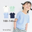 ブランシェス 【WEB限定】衿配色半袖Tシャツ 子供服 キッズ トップス