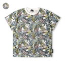 こどもの森e-shop 日本製ボタニカルプリント半袖Tシャツ トップス