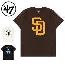 99HeadwearShop 47 Tシャツ メジャーリーグ ヤンキース ドジャース パドレス NY LA SD メンズ ユニセックス 半袖 プリント MLB 野球 カジュアル 夏 トップス