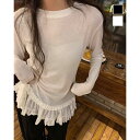 LADY LIKE 【春夏新作】ティアードフリルガーリートップス トップス