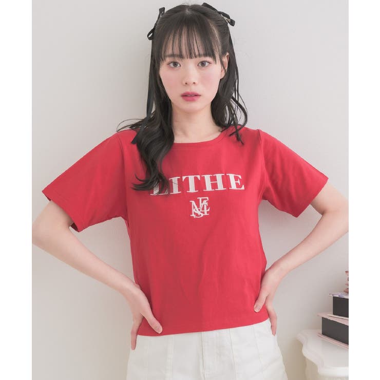 RETRO GIRL ロゴ刺繍TEE トップス