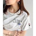 Classical Elf アートのように刺繍が映える。オーガニックコットン100%らくがき風刺繍 無地&ボーダー柄半袖Tシャツ トップス