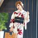 Tika 流水×金魚エレガント浴衣3点セット レトロ浴衣 レディース浴衣 平帯 下駄 クリーム 重川茉弥 Tika ティカ 浴衣・着物
