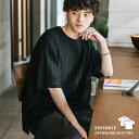 【5/15限定 15%OFFクーポン】Rocky Monroe アンサンブル Tシャツ 半袖 メンズ レディース カットソー 透かし編み レース シアー 白T ...