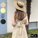futier land さらっと涼しい。バックリボンリネンワンピース ワンピース・ドレス
