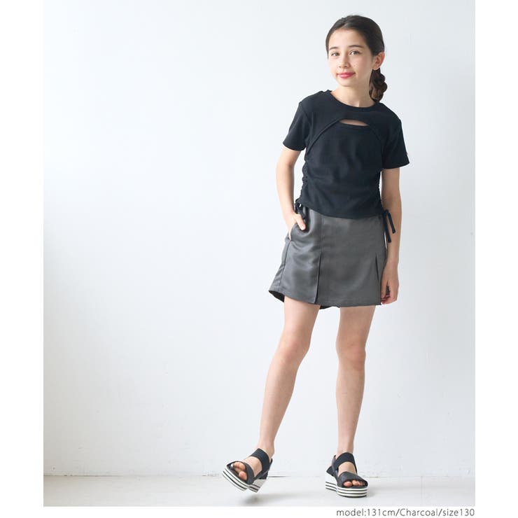 【10％OFFクーポン！7/2(木)9:59まで】coca ボックスプリーツスカパン キッズ スカ...