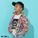 【5/16 1:59まで 5%OFFクーポン】BABYDOLL 2WAYラクガキ総柄ウィンドブレーカー 9150K アウター(コート・ジャケットなど)