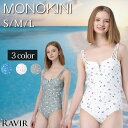 GRAXIA 小花広がるハートシェイプドネックモノキニワンピース(水着・モノキニ) 水着