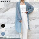GORGE 無地シフォンガウン トップス
